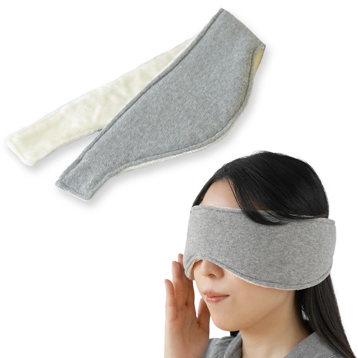 絹屋 シルクボア耳までアイマスク