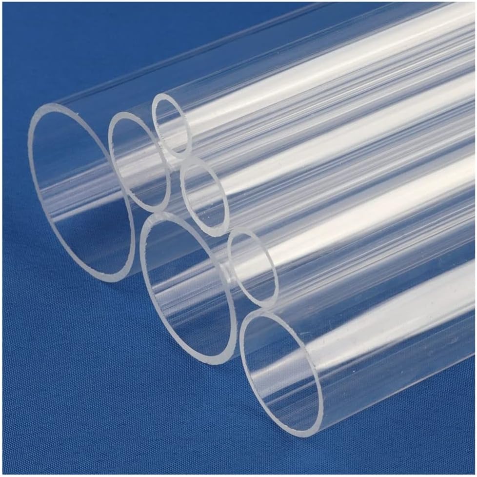 Acrylic Tube, Aquarium Supplies and Fish Tank Adapter, OD 16～50mm Fish Tank Aquarium Clear Acrylic Tube, 25/50cm Length 3 pcs (Color : 50mm, Size : 3PCS 50cm)