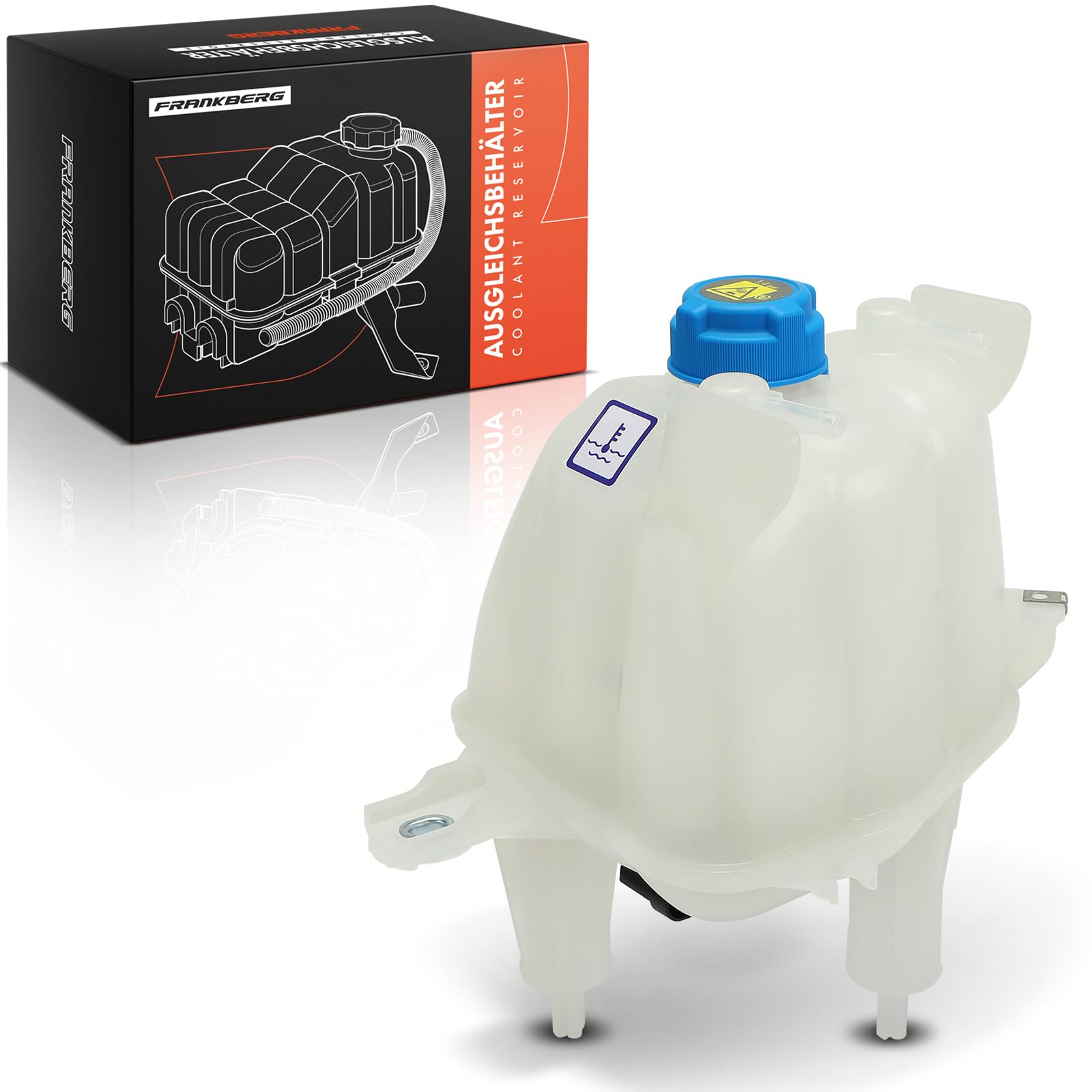 Frankberg Depósito de compensación Refrigerante Compatible con Ducato Furgoneta 250 3.0L Ducato Furgoneta 250 2.2L Ducato Bus 250 2.3L Boxer Bus 2.2L Jumper Bus 2.2L Replace# 1340758080