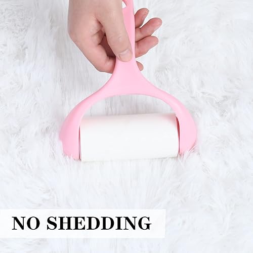 Miniatura 4 de duduta Alfombra blanca suave y esponjosa de 5 x 8 pies, alfombra rectangular de felpa peluda para dormitorio, guardería, sala de estar, decoración