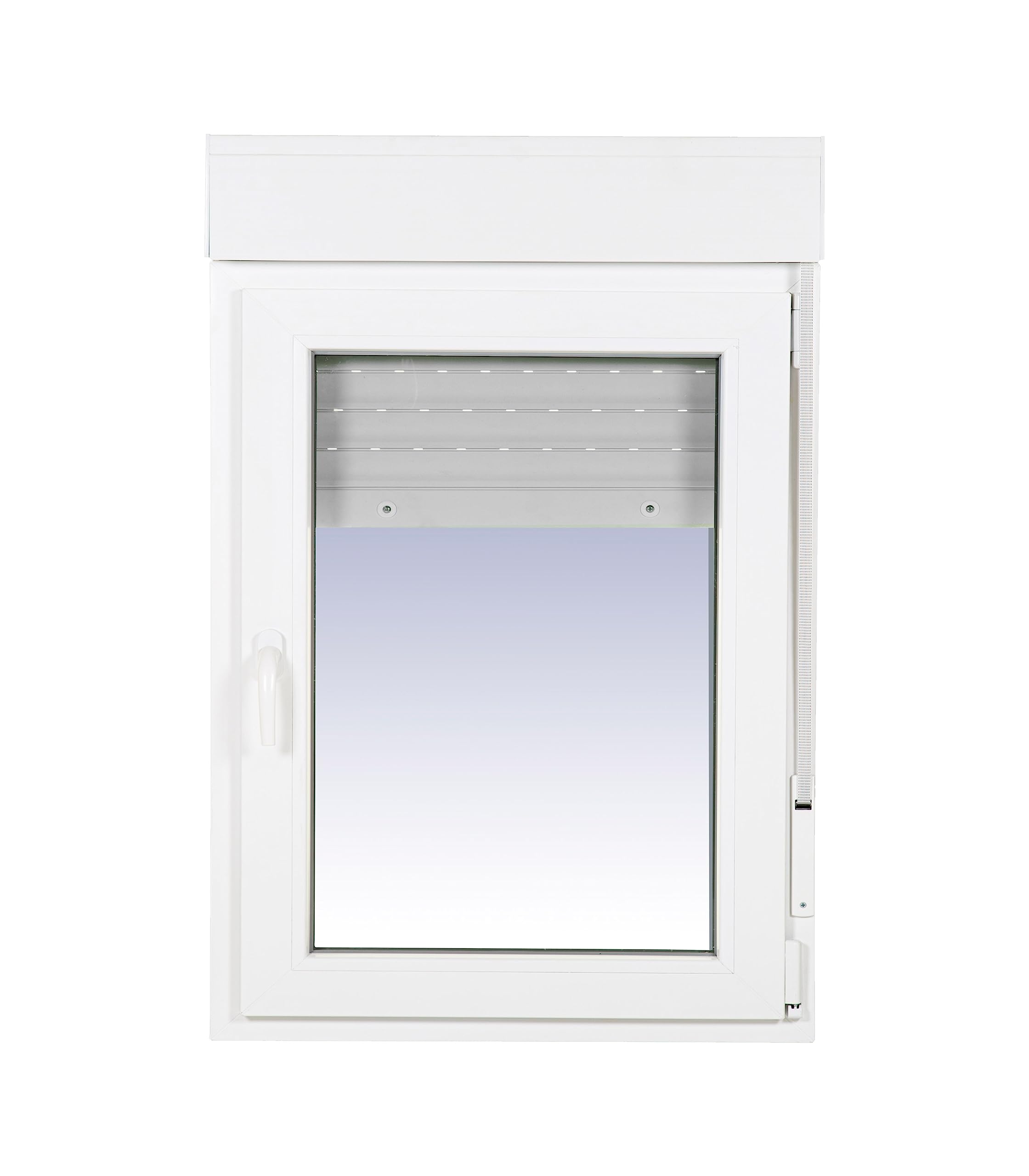 Ventanastock PVC 800x1155 Practicable Oscilobatiente Derecha con Persiana PVC 1 hoja