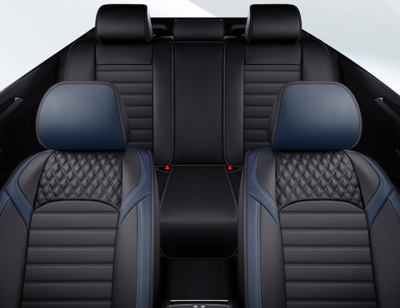 DESIAR Pokrowce na siedzenia samochodowe seria do Mitsubishi Pajero 4 2 Sport Outlander XL ASX Montero akcesoria Lancer 9 10 Carisma Kompatybilny pokrowiec na fotel samochodowy_Czarno-szara wersja