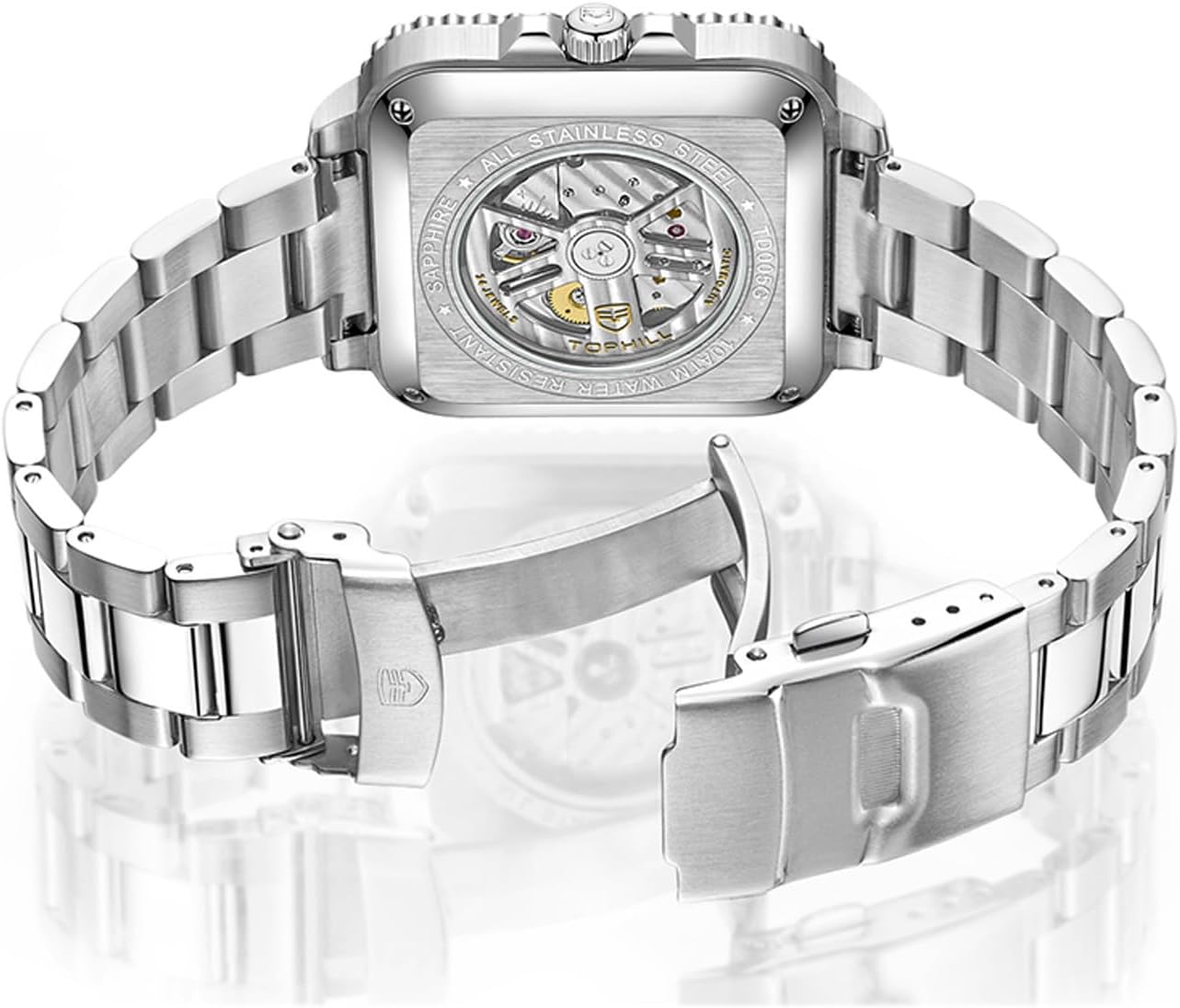 Men's Mechanical Automatic Watch Ultra-Thin Mechanical Movement Men's Watch Sapphire Glass Waterproof Watch Luminous TD005G