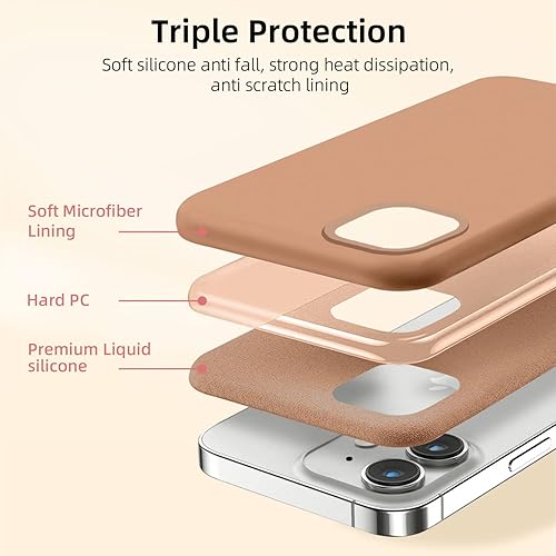 Miniatura 3 de Ownest Funda compatible con iPhone 13 y iPhone 14 de 6.1 pulgadas con silicona delgada a prueba de golpes, funda protectora para iPhone 13iPhone 14