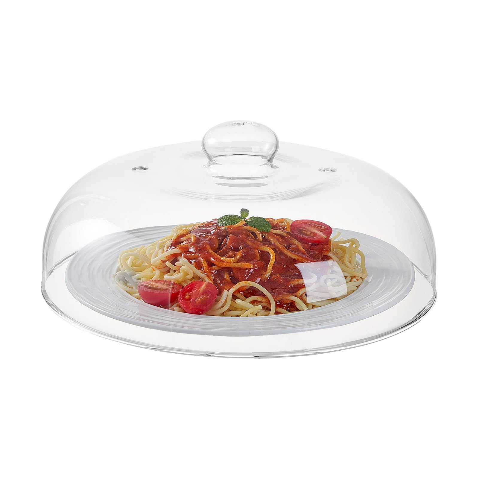 Photo 1 of 12 Inch Borosilicate Glass Light Microwave Splatter Cover for Food