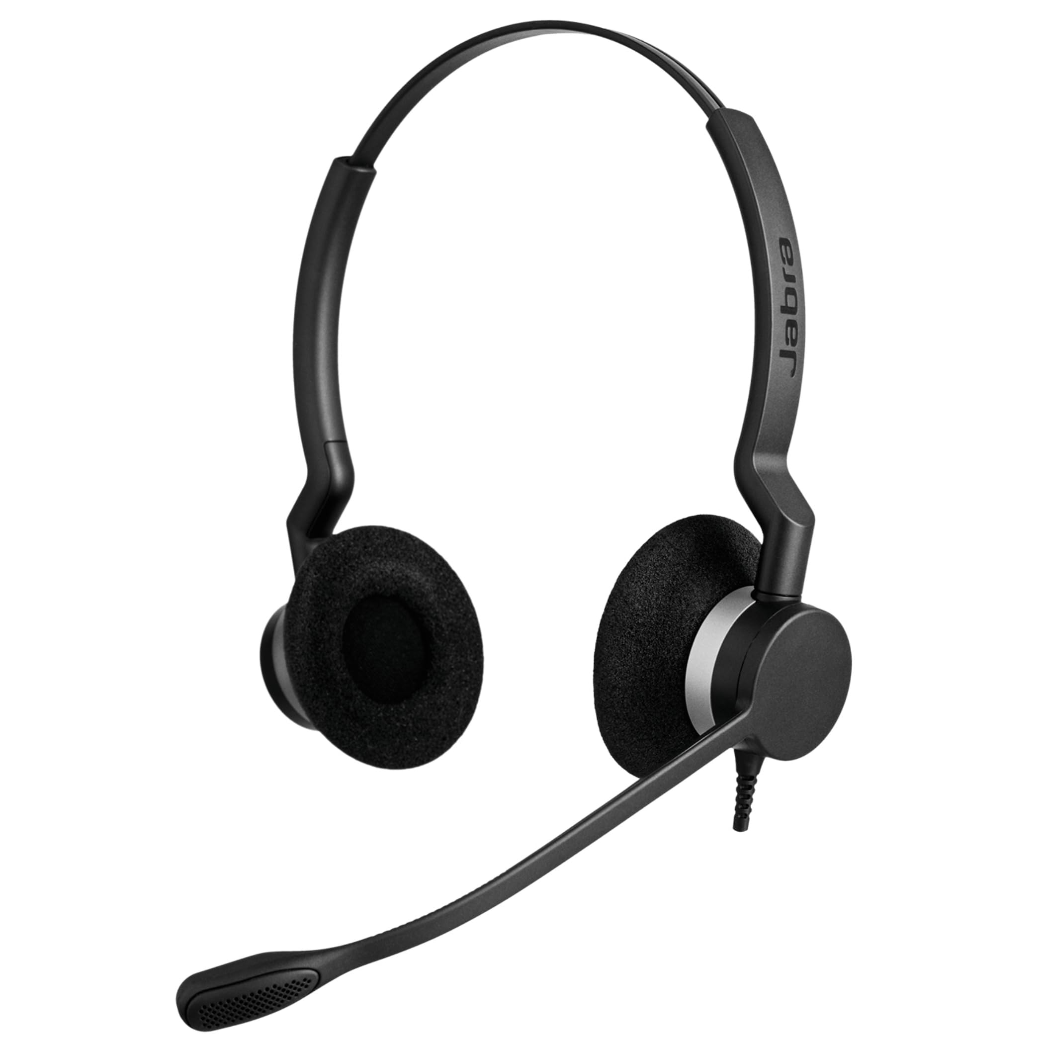 Jabra Biz 2300 USB-C MS On-Ear stereo zestaw słuchawkowy – Skype dla firm z redukcją szumów i przewodowe słuchawki z jednostką sterującą połączeniami, do telefonów komórkowych i telefonów stacjonarnych