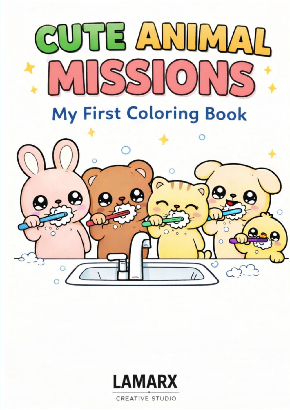Cute Animal Missions: My First Coloring Book