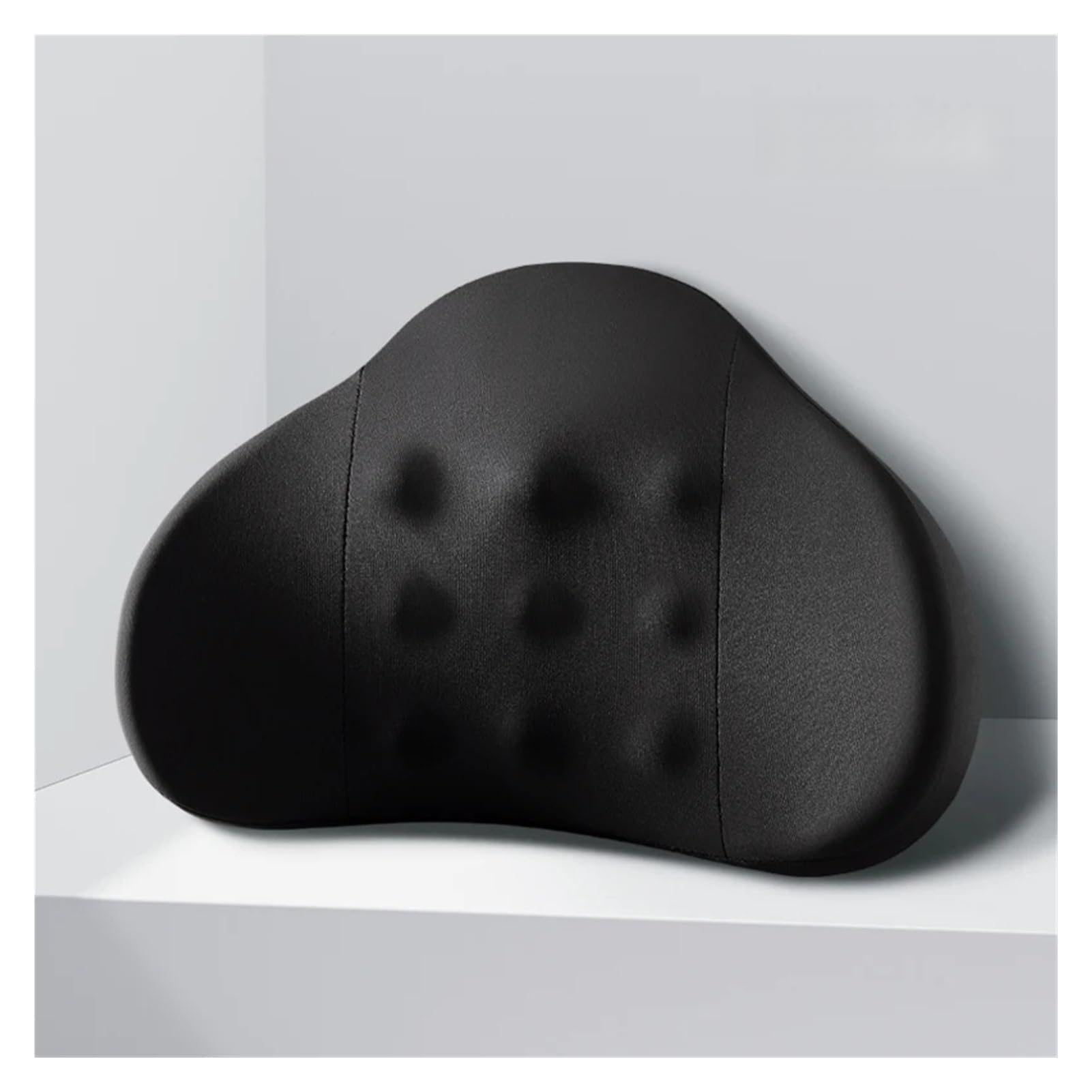 Hviyroi car seat cushion Memory Foam Massage Lumbar Support for Car Office(Black)