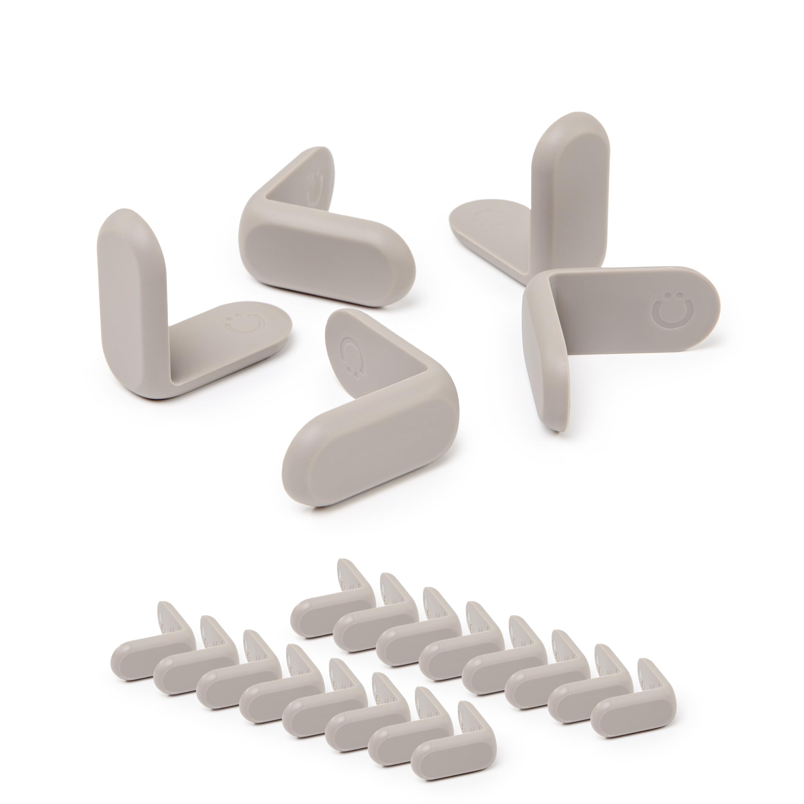 Ubbi Corner Protectors, 16-Piece Set, Taupe