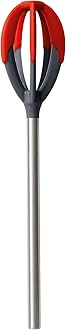 Tovolo Better Batter Whisk and Scrape Tool, Red