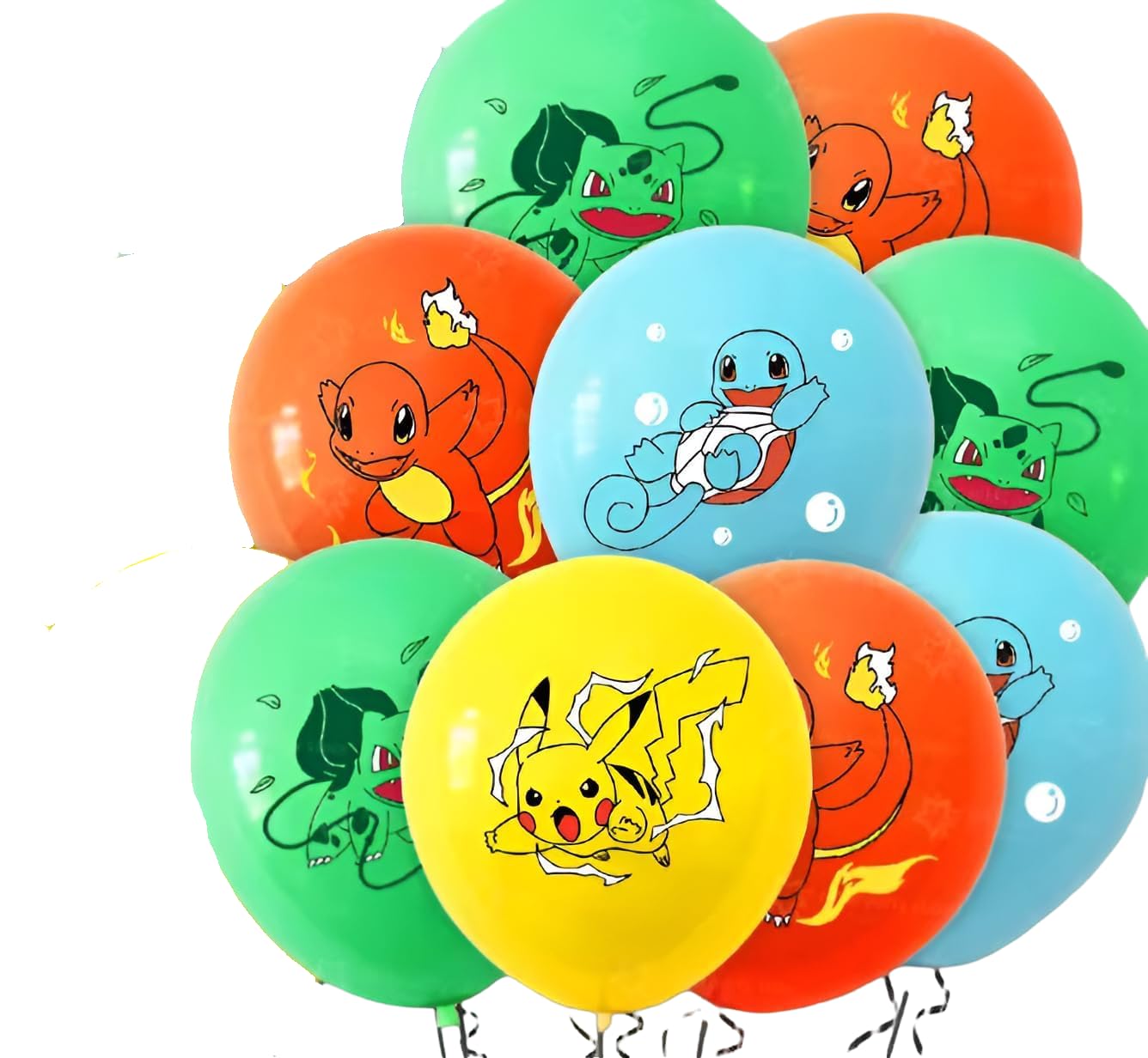 Pokémon Party Supplies | 15+ Years | 10 x Balloons | Mix 4