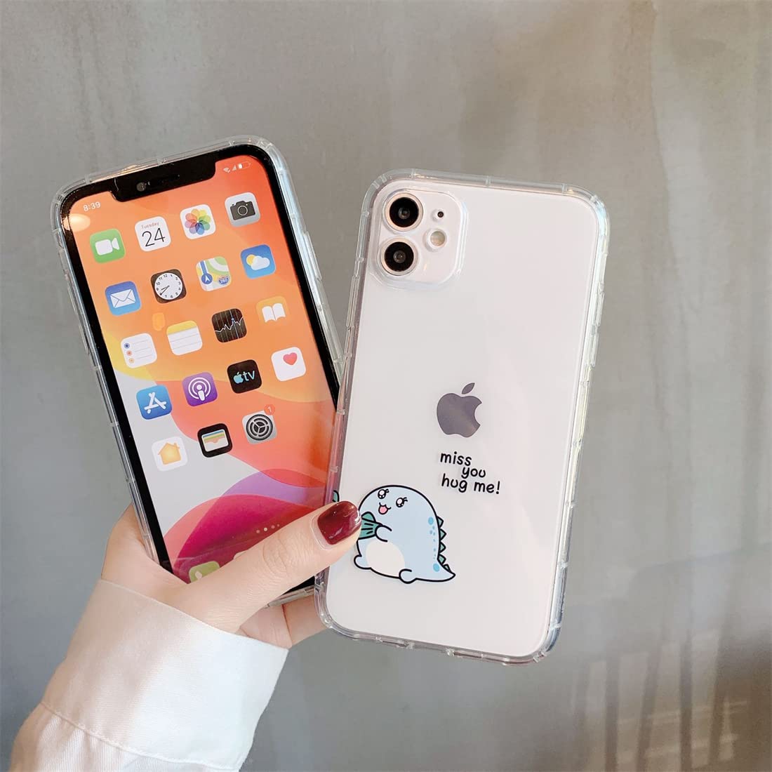 Amazon.co.jp: カップル揃い iPhoneケース 恐竜 スマホケース