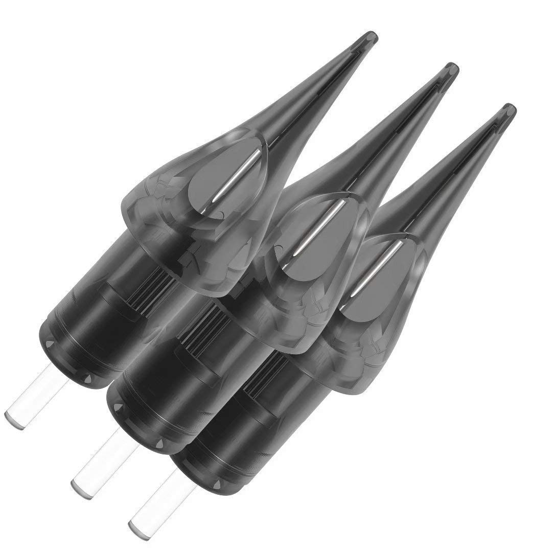 DIRK Tattoo Cartridges – 20Pcs #12 Bugpin Round Liner for Fine Detailing, Precision Crafted, Membrane Protection, Optimal Visibility, Reliable (1009RL)