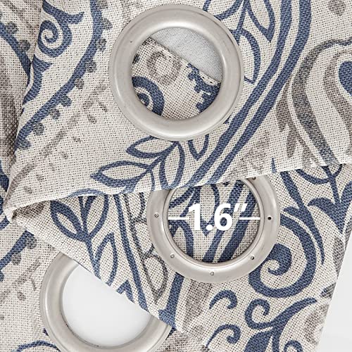 Jinchan GMVNSBLKP2-5084C02 Curtains Medallion Linen Textured Curtains thumb #6