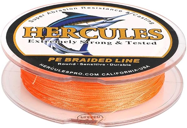 Hercules Super Cast 100-2000m 109-2187 Yards 6-100lbs Test Ligne de pêche tressée pour Eau salée PE Tresse Lignes de Poisson Superline 4 brins - 4