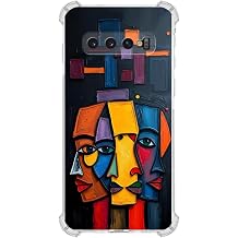 Samsung Galaxy S10 Plus ile uyumlu K e Korumal  K l f Metamorfoz Trinite Tasar ml  Uv Bask l