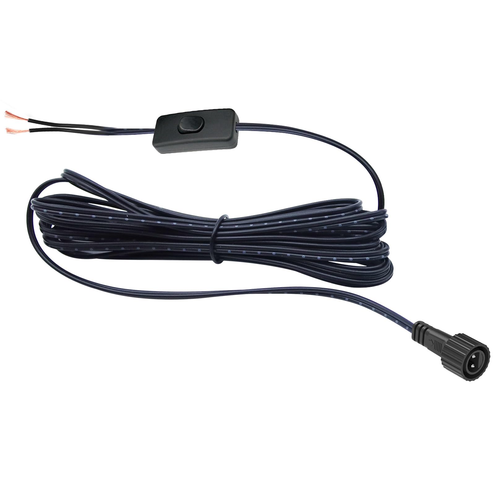 CZJUTAI 3M Premium Wasserdicht LED Netzteil Kabel für CZJUTAI Power Trafo - Langlebiger 2-poliger DC-Stecker für den Außen- und Innenbereich