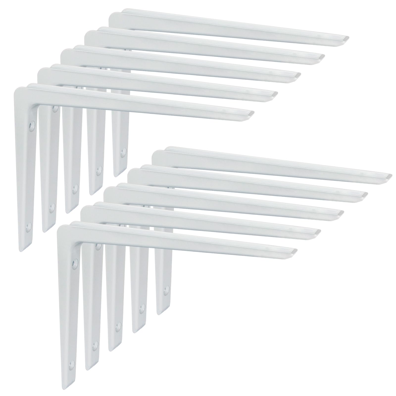 Regalträger 2Stk Regalwinkel Mit Abdeckung Weiß Chrome Wandkonsole Bodenträger E