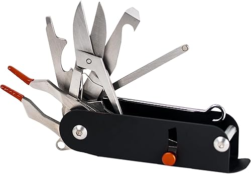 Pro Tools - Multiherramienta 11 en 1 para equipo de supervivencia, agarrador de tarjetas de crédito para uñas largas, herramientas EDC, herramienta