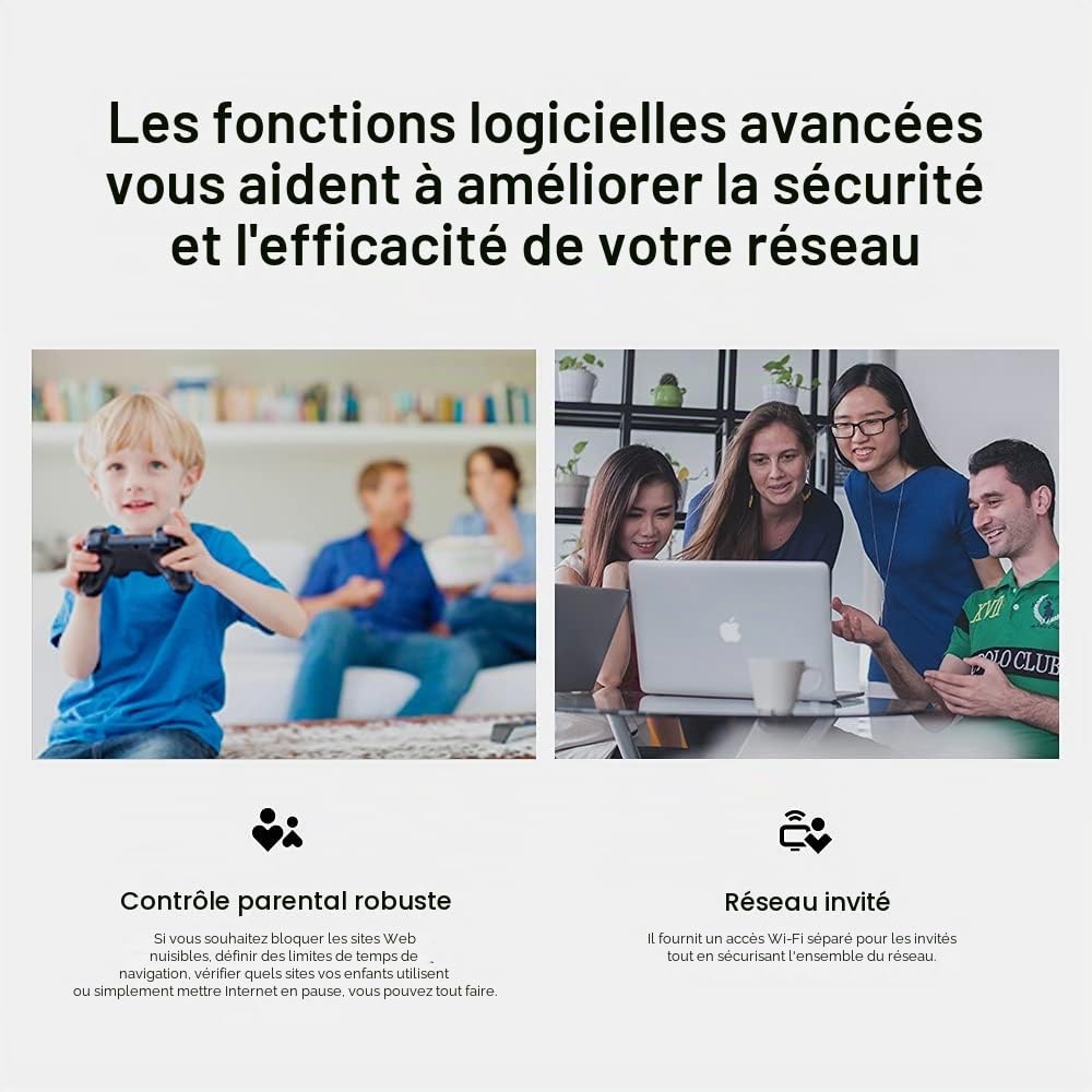 TP-Link TL-MR100 Routeur sans Fil N 4G LTE 300 Mbps, Prend en Charge jusqu'à 32 appareils, routeur 4G avec Fente SIM, Mode WiFi, contrôle Parental, réseau invité, cryptage pour réseau sécurisé