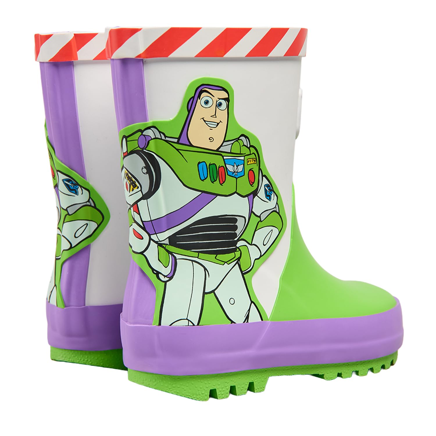 Disney Toy Story Buzz Lightyear Botas de agua para niños | Botas de agua para niños | Tallas para niños pequeños y niños 6-12 | Botas de agua oficiales Pixar para niños
