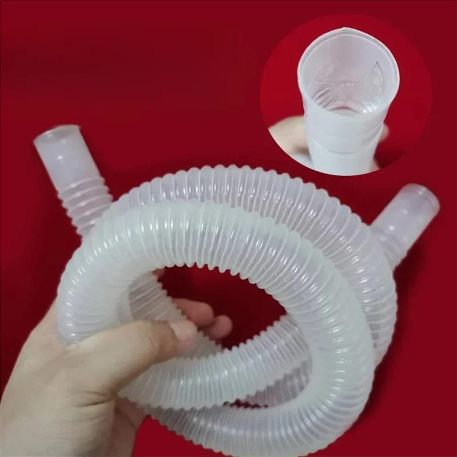 Tubo Di Drenaggio Della Lavatrice 2 Metri Diametro Interno 20mm | Tubo Bianco Tubo Di Drenaggio 18mm 25mm Aria Condizionata Drenaggio Tubi Ondulati(Bore 30mm-2 meters)