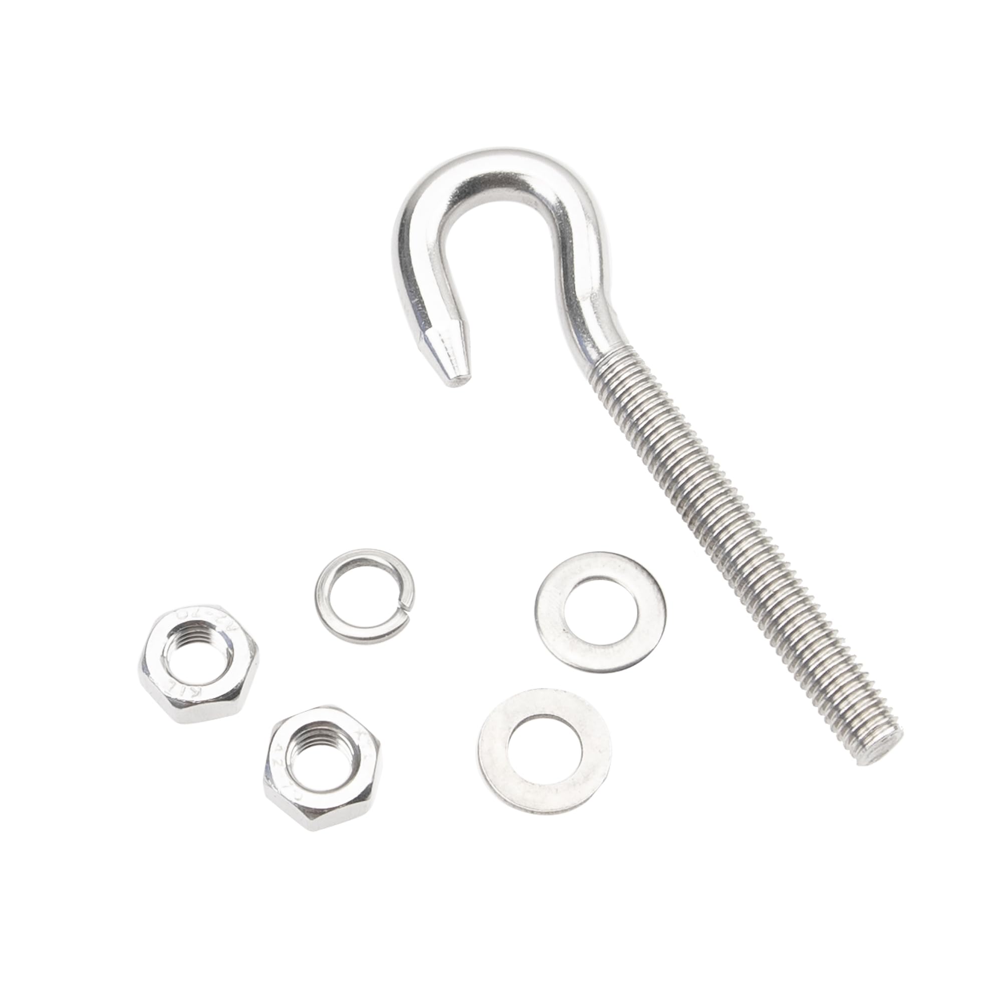Stainless Steel M8 Eyebolts - 8 Pcs with Hardware -4