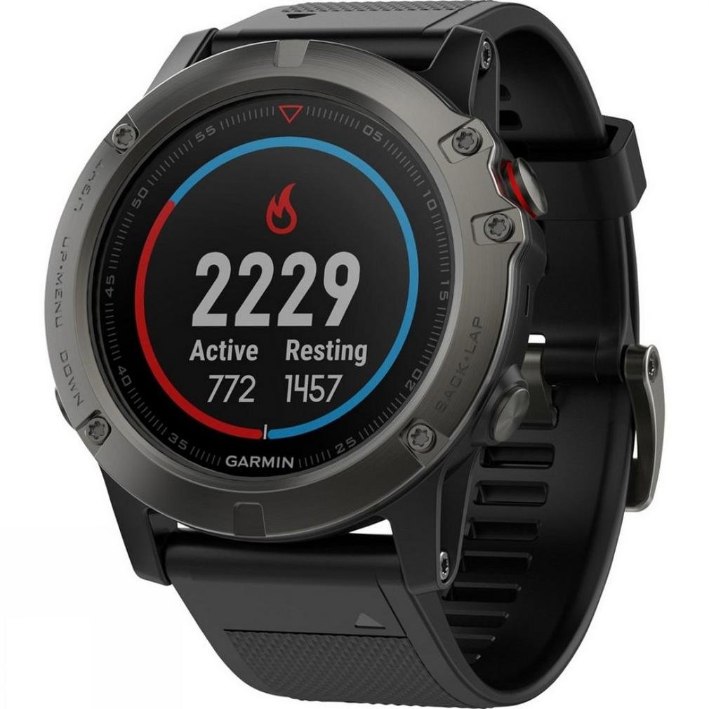 Garmin Fenix 5X Sapphire Bluetooth Nero, Grigio orologio sportivo