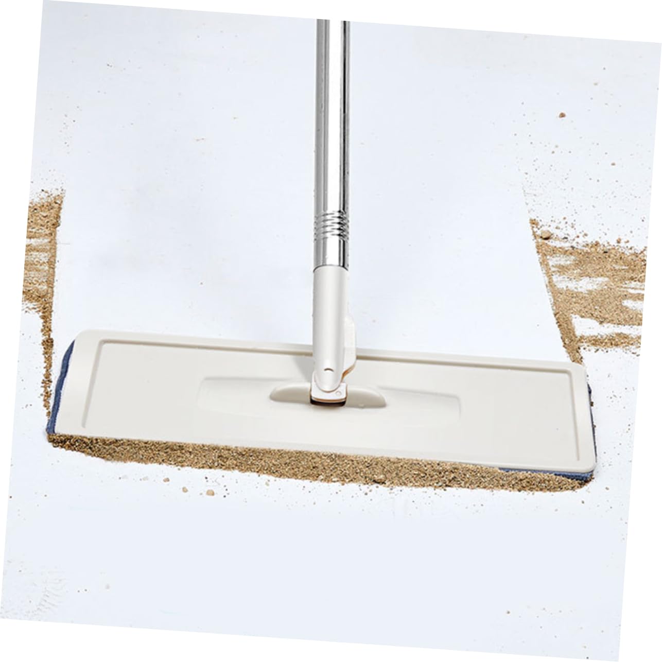 COLLBATH Fregona Plana Cubo Escurridor, , Fibra y Acero Inoxidable, Hogar, Limpia Suelos, Paredes y Esquinas sin Lavar a Mano
