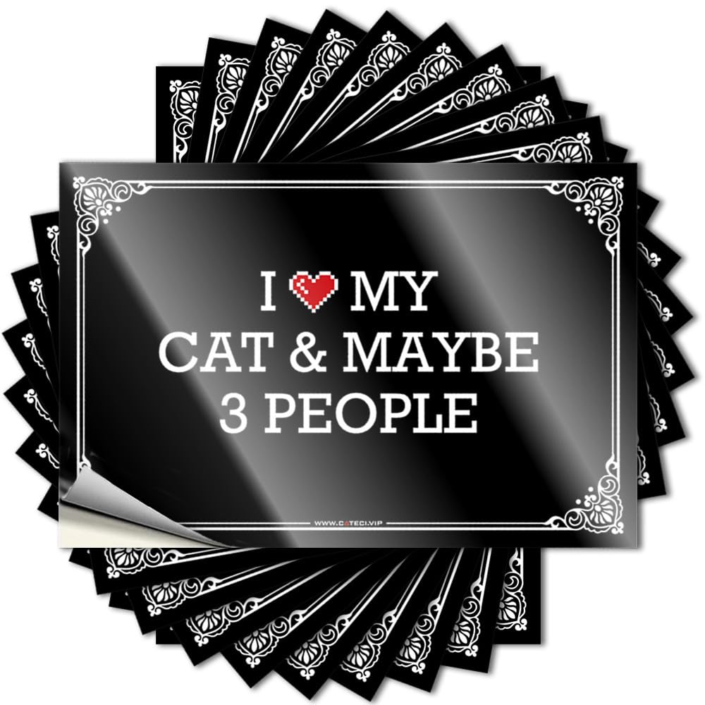 Coastal, Saying Cover I Love My Cat & Maybe 3 People | Halloween Bath Sets(6X9CM)