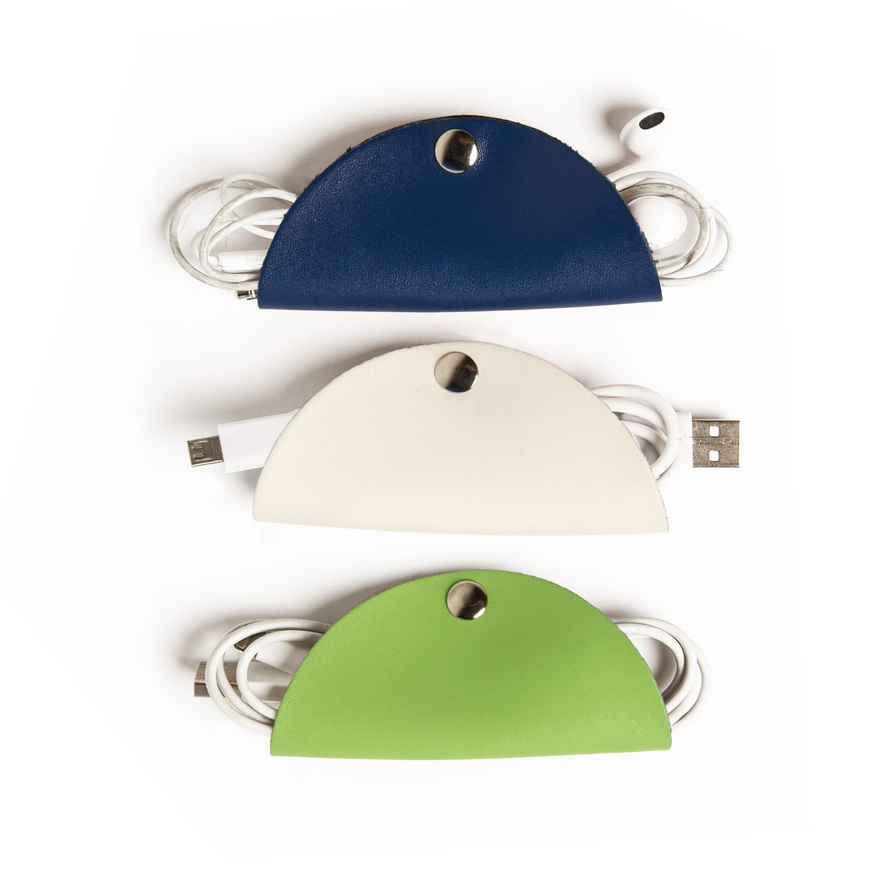 Brouk & CoBrouk & Co Cord Snap - (Blue/Cream/Green) - Cable Organizer Snaps for Tech Accessories