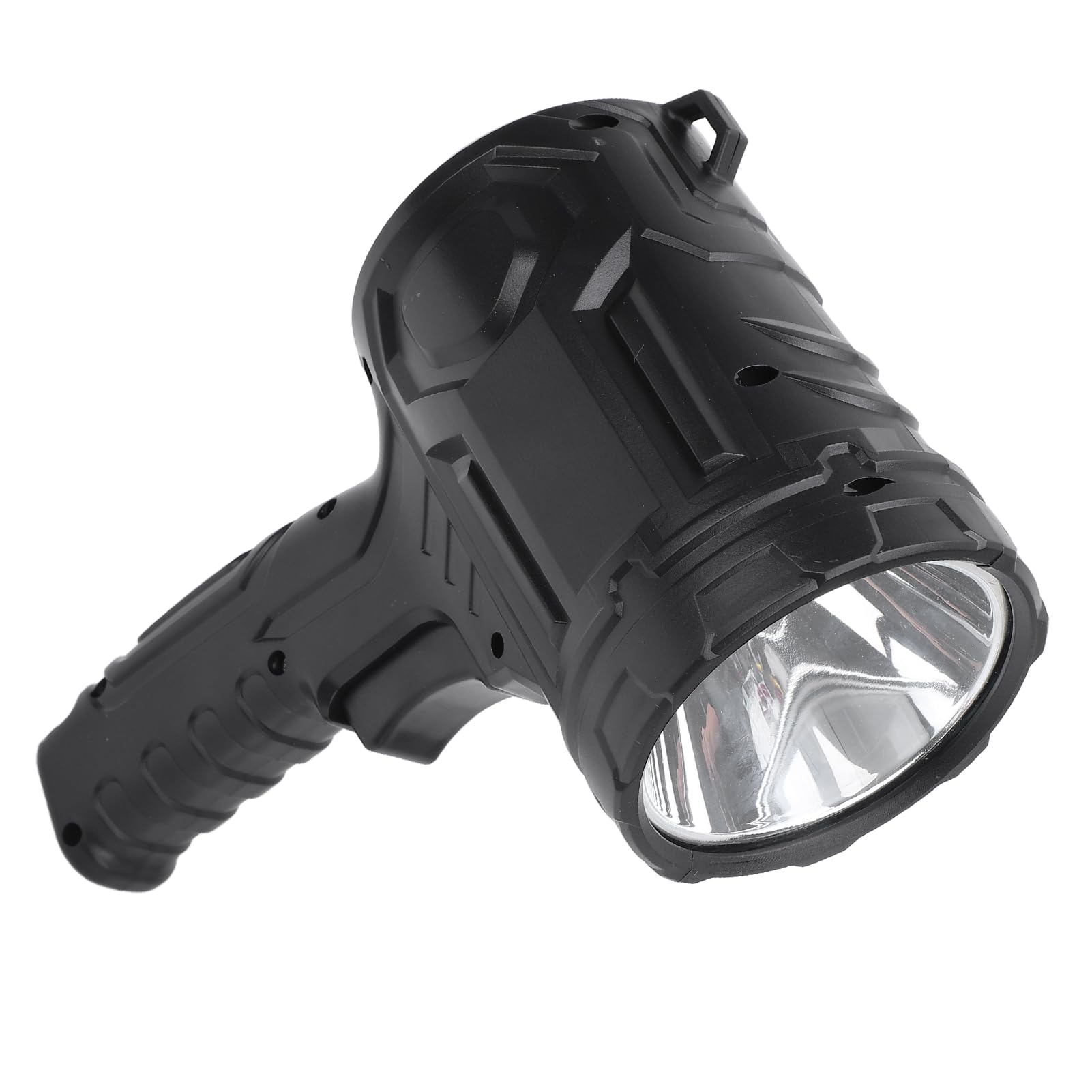 Wiederaufladbarer Scheinwerfer, Tragbarer 3-Farben-LED-Taschenlampen-Suchscheinwerfer mit Farbfilterlinsen für die Jagd Im Freien, Camping, Angeln