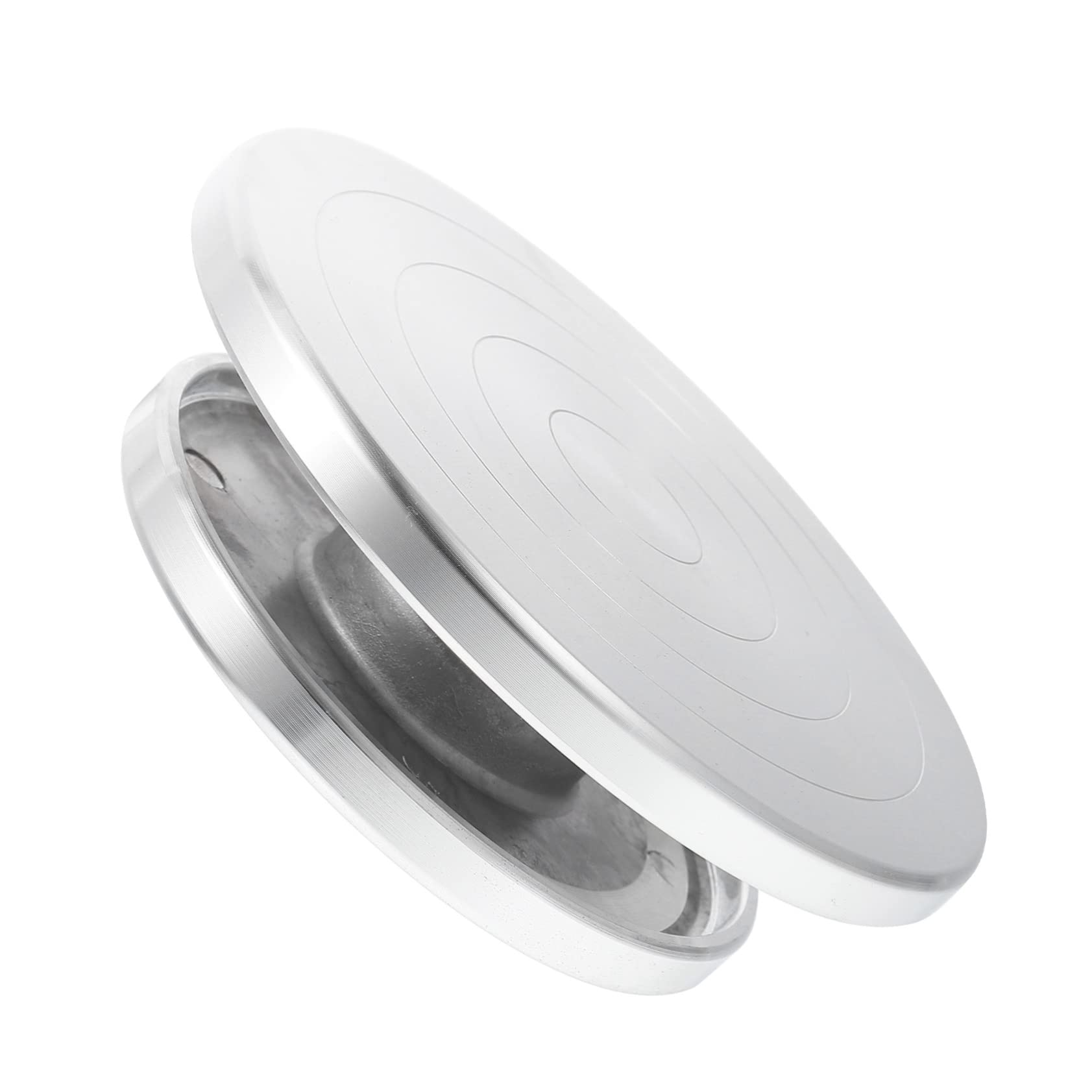Operitacx Plateau Tournant en Alliage D'aluminium Solide pour Poterie Outil Pratique et Rotatif pour Sculpture d'argile, Fabrication D'objets en Céramique