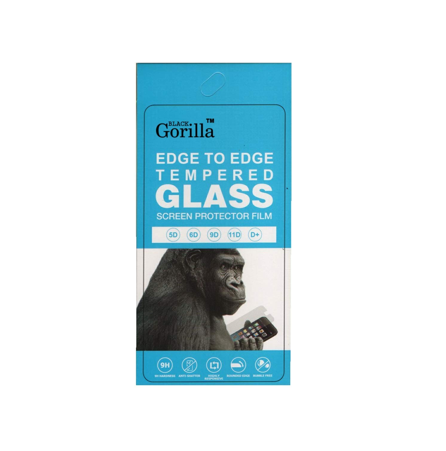 Black Gorilla Edge To Edge Tempered Glass Screen Protector for Vivo X30 (Black)