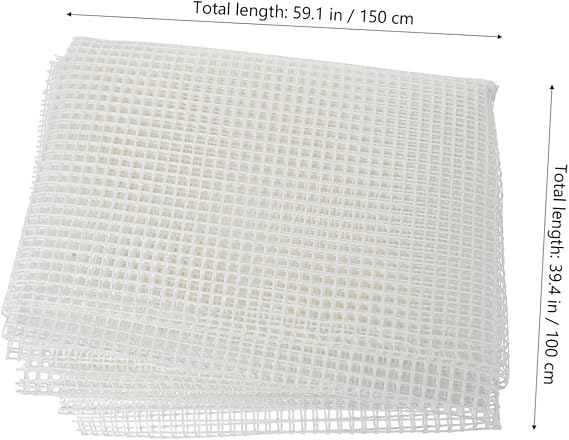 Blank Latch Hook Mesh for Rug Making Tapestry Canvas for Craft Projects Easy to Cut and Use for Home Decor