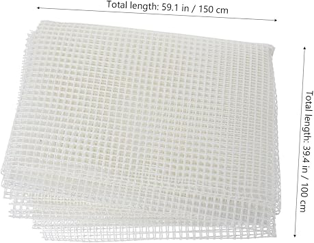 Blank Latch Hook Mesh for Rug Making Tapestry Canvas for Craft Projects Easy to Cut and Use for Home Decor