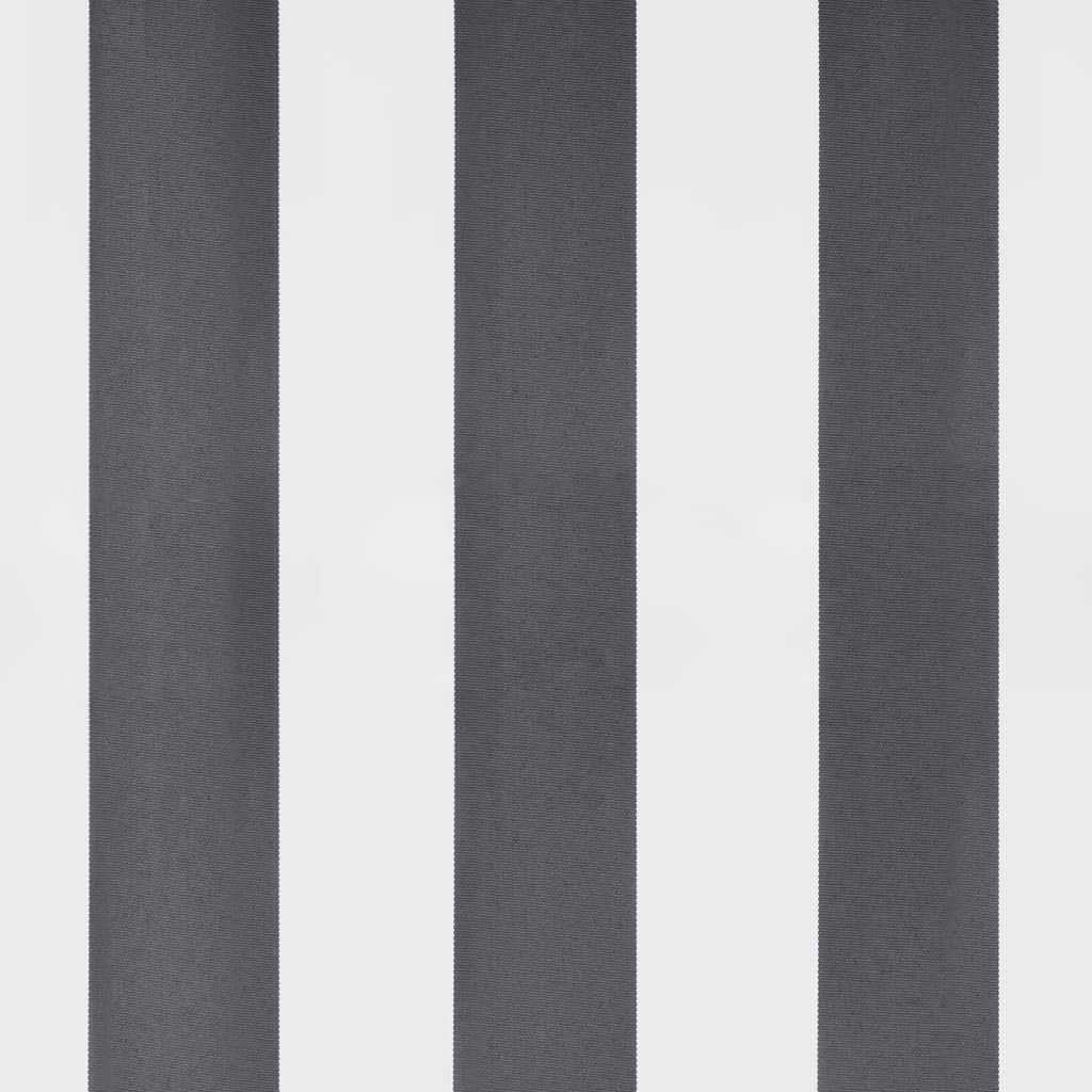 Toldo retráctil antracita y blanco, 3,5 x 2,5 m, toldo de aluminio articulado con soporte de pared, resistente a los rayos UV