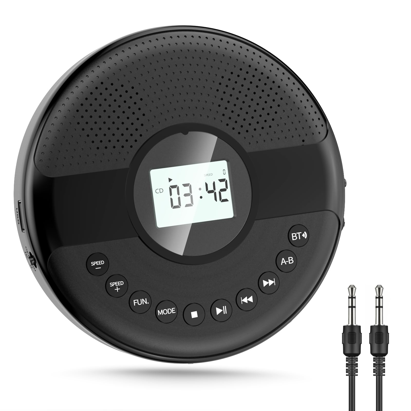 Amazon.co.jp: Gueray CDプレーヤー ポータブル Bluetooth5.0送受信