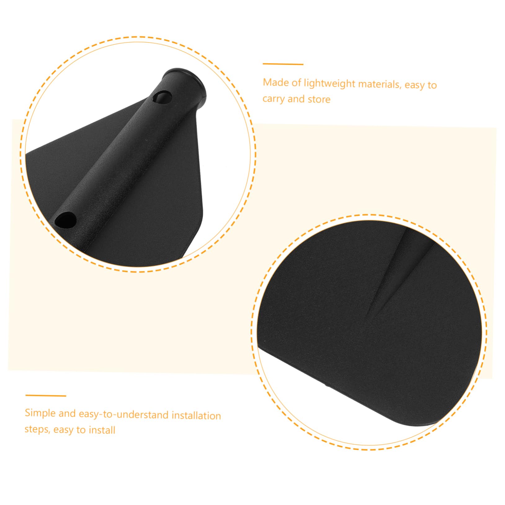 BRIGHTFUFU Three-Piece Paddle Set Inflatable Boat Oars Paddleboard Accessory Paddle Boat Rudder Kit