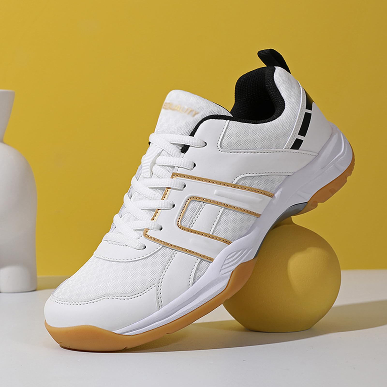 Unisex Tenis - Bádminton - Calzado de Deporte de Malla Transpirable para Corte y Vida Diaria