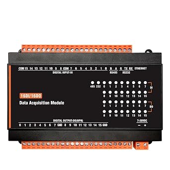 MB317FII-S 16DI + 16DO NPN RS485 Ethernet Modbus Rtu Analog Output IO Module