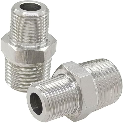 Hooshing 2 pezones hexagonales reductores de 12 "x 38" macho NPT tubería de acero inoxidable 304 conector reductor para aplicación de tuberías