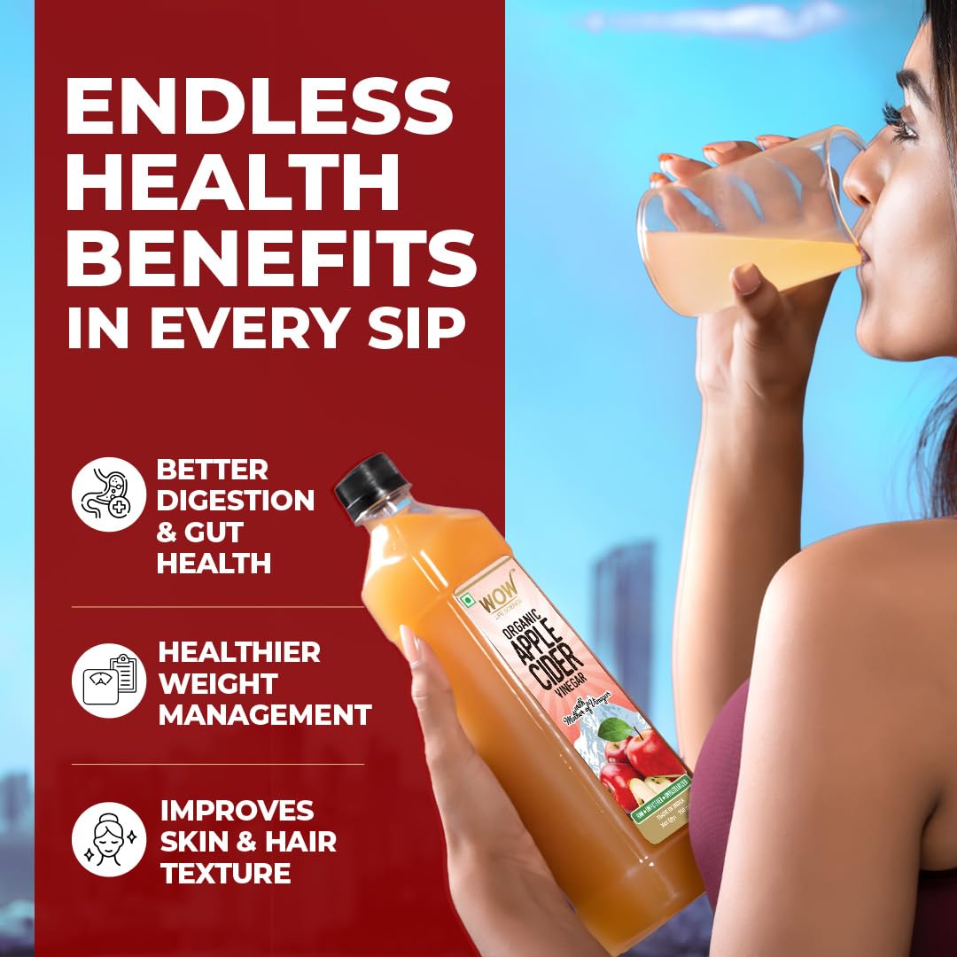 Buy Now Wow Life Science Apple Cider Vinegar 750Ml | Organic 3 Buy Now Wow Life Science Apple Cider Vinegar 750Ml | Organic
