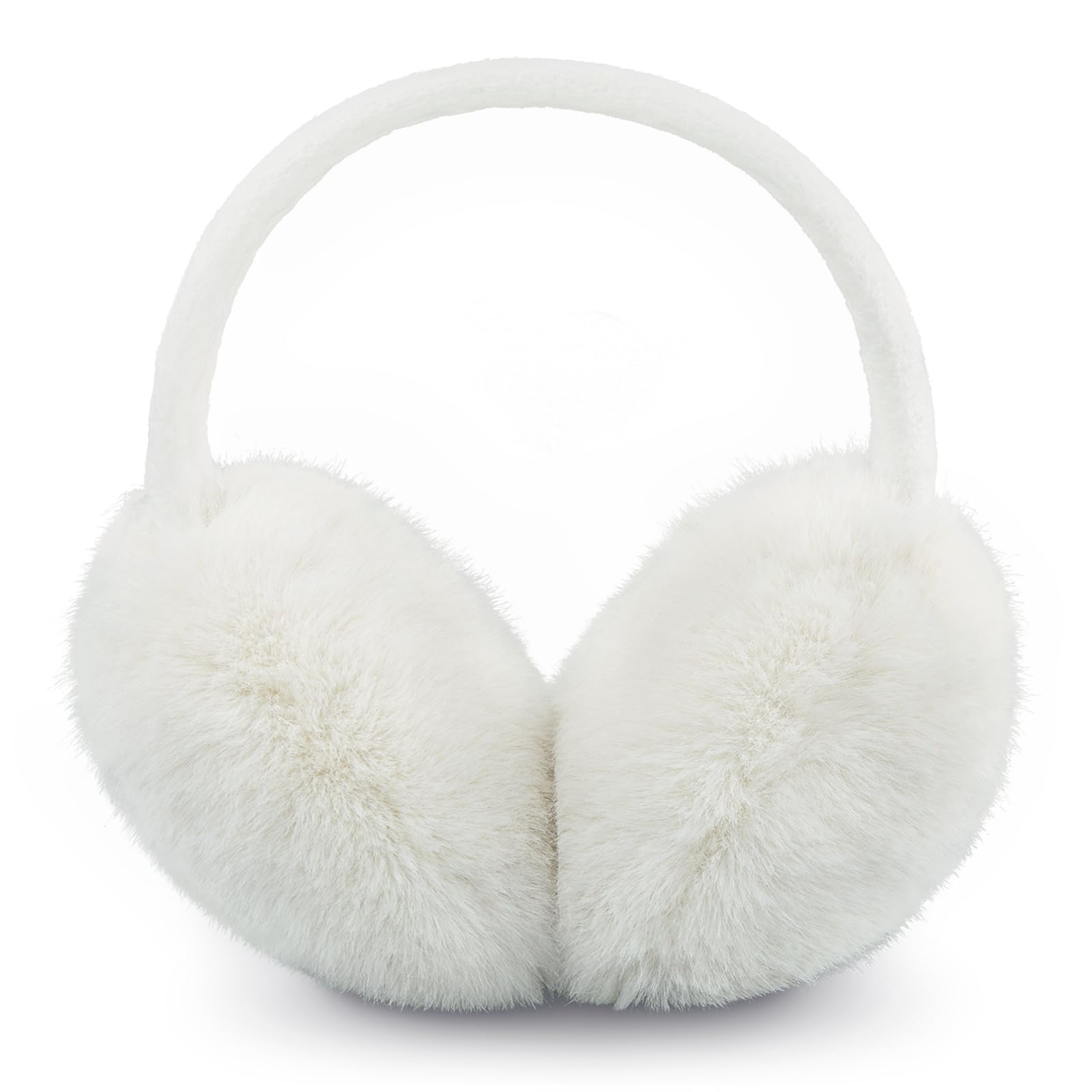 Ear Muffs for Women Faux Fur Winter Girls Earmuffs Fluffy Adjustable Ear Warmers Cute Ear Covers