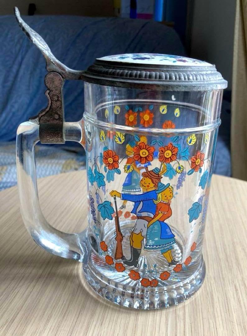 西ドイツ製GERZ蓋付きビアジョッキ 西ドイツ製GERZ蓋付きビアジョッキ