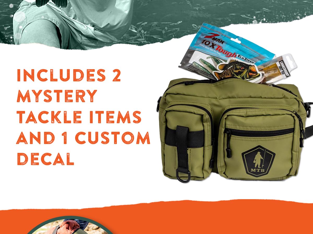 Catch Co Mystery Tackle Box Pro (Freshwater) & Pond Prowler Sling Backpack, Fishing Lure Kit, MultiSpecies, Bass, Trout, Catfish, Crappie, Bluegill, Perch, Sunfish : Sports & Outdoors
