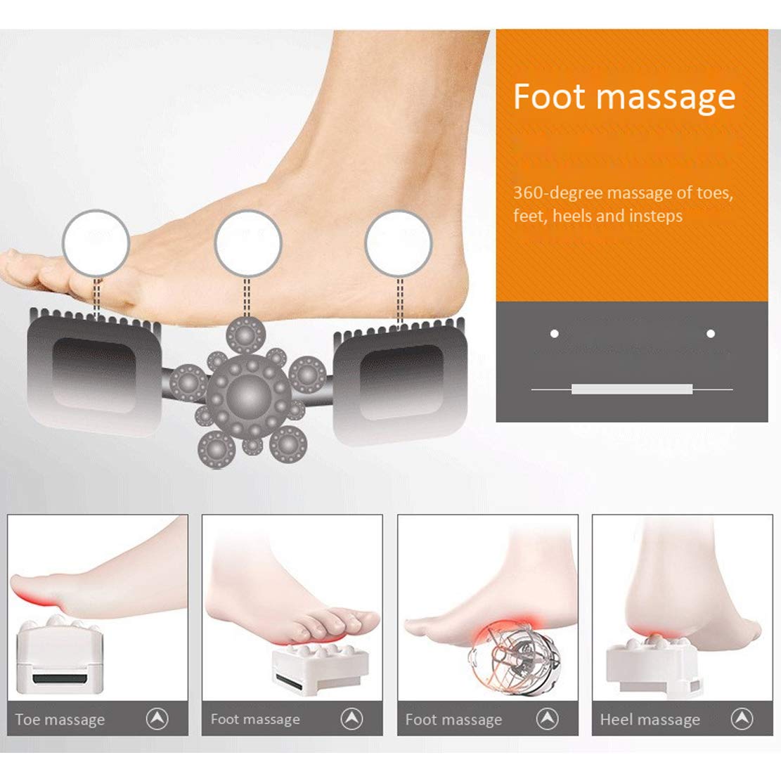 Massaggiatore Plantare Piede Massaggio alle Gambe Body Shaping con Shiatsu Che impasta per la casa