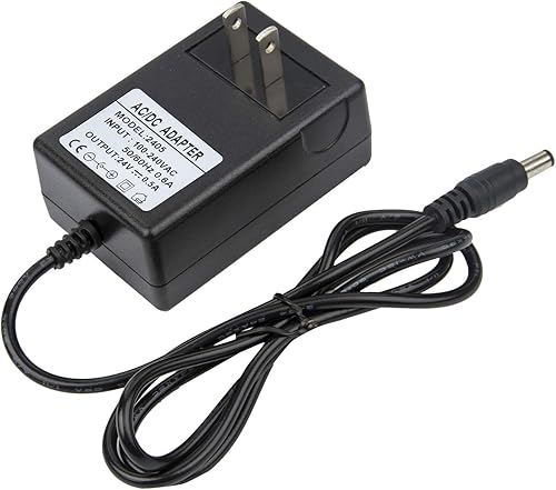Adaptador de fuente de alimentación de 24 V 0.5 A - 6.6 pies COOLM AC 100V-240V a CC 24 voltios 500mA 12W convertidor transformador de conmutación