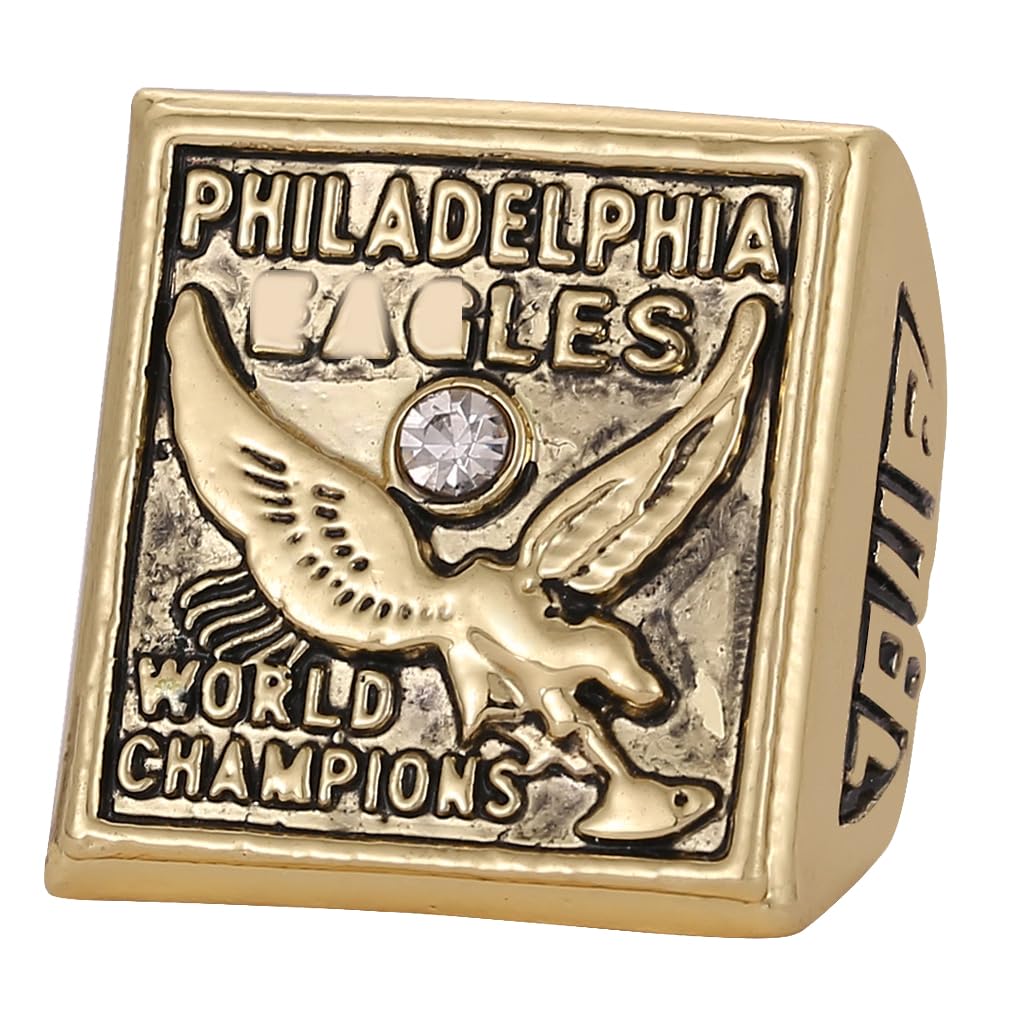 RyDdpz GIFT SET COMMEMORATIVE RINGS FOR PH 1949 TIME RUGBY CHAMPIONSHIPS, RING WITH 1-HOLE WOODEN DISPLAY BOX PACKAGING, HOLIDAY GIFT FOR BASEBALL FANS