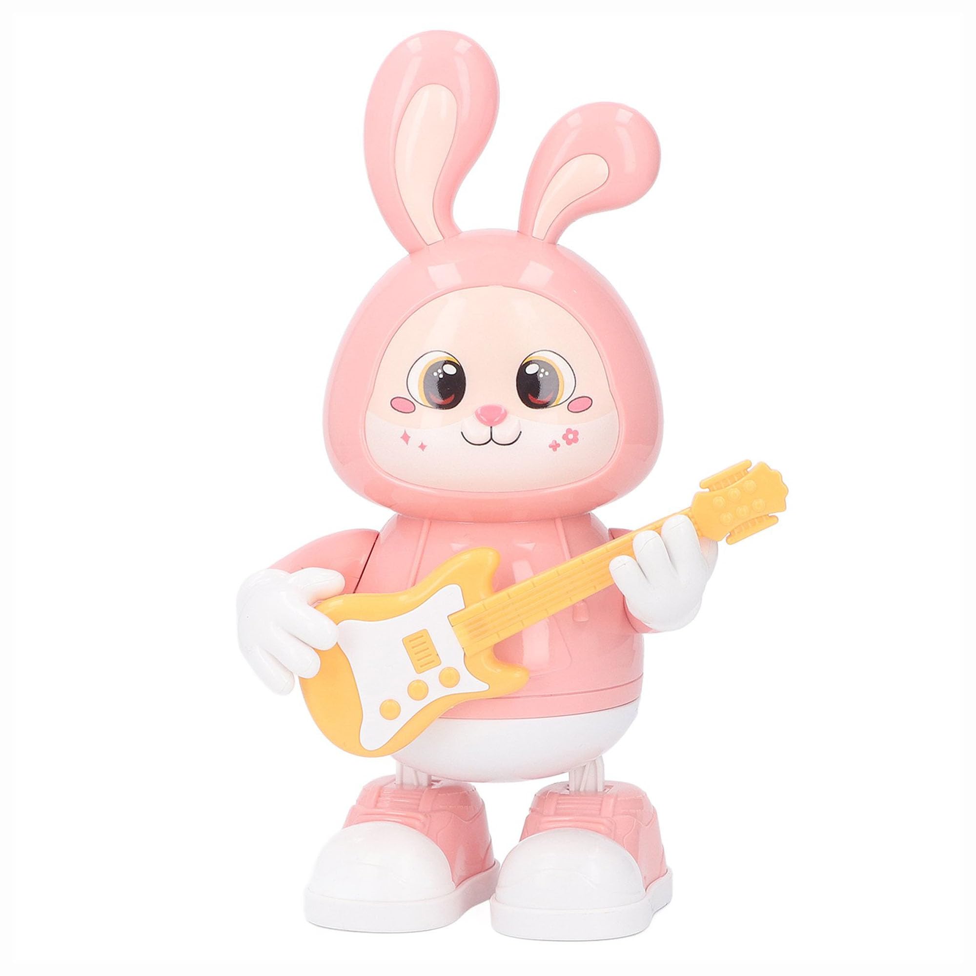 Versa-Mart Dancing Bunny Model Robot - Electric Dancing Bunny Robot with Sound, Cartoon LED Light - Develop Skills and Entertain Kids for Parties (Pink)